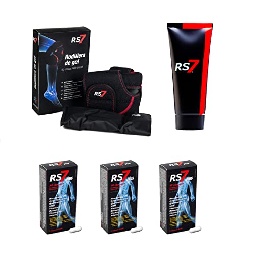 RS7 Rodillera de Gel + 3 RS7 Cápsulas Plus + 1 Crema Fisio Forte Cover