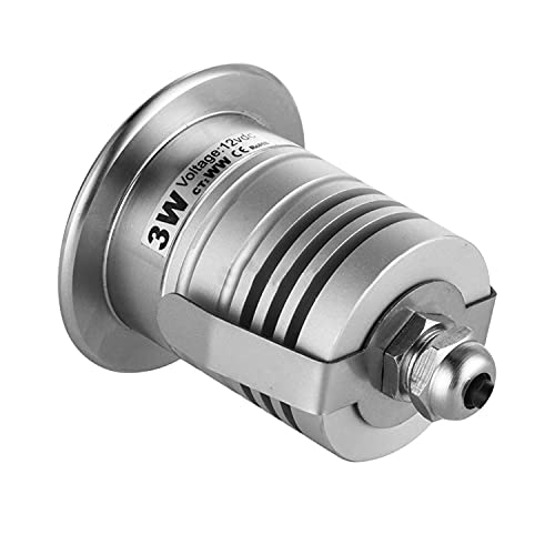 E-Simpo 3W Ip68 Underwater Landscape Led Swimming Pool Pond Foutain Boat Light,Stainless Steel Aluminum Low Voltage 12V-24V Dc Cree Chip (Warm White, 1-Pack) #TOP2