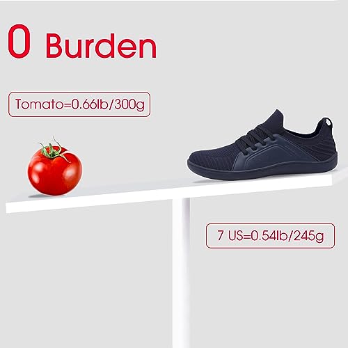 Image of relxfeet Men's Barefoot Shoes Minimalist Cross-Trainer Shoes Wide Toe Walking Shoes Zero Drop Sole Trail Running Sneakers