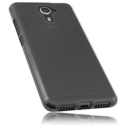 mumbi Coque Étui Housse pour Wiko U Feel Prime Noir Transparent