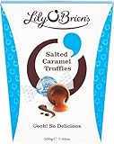 Lily O'Brien's Salted Caramel Chocolate Truffles 200g - Thick milk chocolate shell that gives way to a luxuriously smooth, flavourful centre - Share, Gift or a treat. Birthday, Thank you, Christmas.