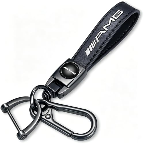 Genuine Leather Mercedes-Benz AMG Keychain