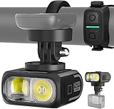 Magicshine Hori1300s Feux de Vélo pour la Nuit, Faisceau Haut et Bas, Phare de Vélo Rechargeable USB C, Éclairage Avant de Vélo Étanche IPX6 pour Cyclistes Urbains et Routiers (Noir)