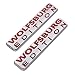 2x Wolfsburg Edition Emblem Badge Plate Trim Decal for Fender side trunk inner front window