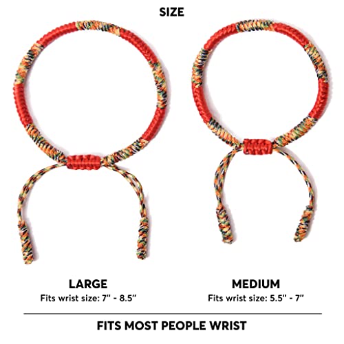 Miam Tibetan Lucky Knot Bracelet - Buddhism Bracelet - Good Luck Bracelet For Men, Women - Couple Bracelet - Protection Bracelet - Handmade Bracelet Gifts #TOP2