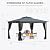 [New-Gen] Outdoor Patio Gazebo10x12,Gazebo with Mosquito Netting[Sturdy Metal Heavy Duty Frame],Outdoor Canopy Gazebo with Double Air Roofs,Outdoor Gazebo Tent,Waterproof Sunshade for Backyard/Deck