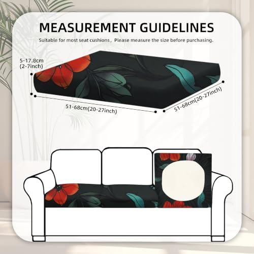 Image of 8 Pcs Outdoor Cushion Covers, Patio Sofa Cushion Covers Replacement