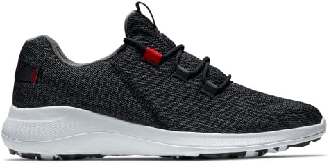 FootJoy Men's Fj Flex Coastal Previous Season Style Golf Shoe, Black/Red, 8 | Image 4