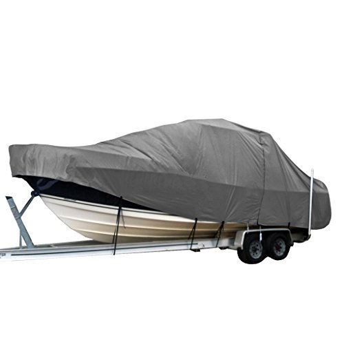 SavvyCraft Center Console Fishing Boat with T-Top Hard-Top Boat Cover Grey fits up to 33'