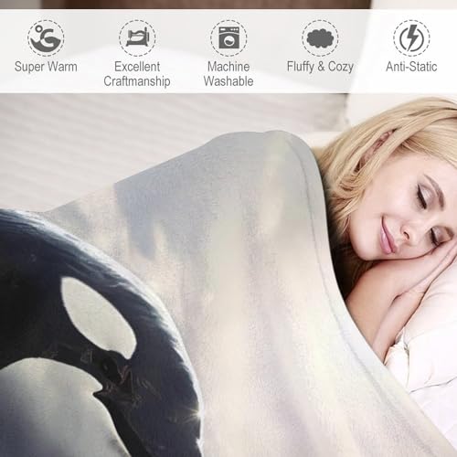Manta de ballena para sofá noches de cine invierno en casa 6