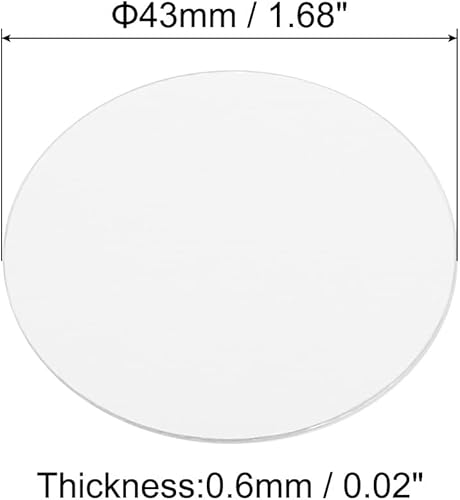 Miniatura 2 de PATIKIL Revestimiento de tapa de papel de aluminio de 1.693 in1.68 pulgadas, 100 revestimientos de sellado térmico resistentes por inducción de