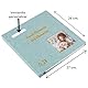 AD ALEM DISSO Fotoalbum, selbstklebend, 28 x 27 cm, zum Kleben und Schreiben, Geschenk, Souvenirs, Hochzeit, Geburtstag, Babys, Leineneinband, Metallstift, 20 Blatt (40 Seiten)