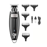 DAXXIN Hair Cutting Tool, Professional Hair Clipper Rechargeable Baber Trimmer Portable Electric 0mm Cutting Machine for Men(Silver with Box)