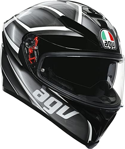 AGV AGV CASCO K5 S MULTI MPLK MS TEMPEST BLACK/SILVER, M Corto
