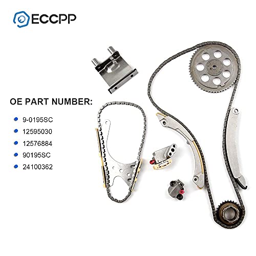 Eccpp Timing Chain Kit Fits For 2004-2007 For Buick Rainier For Chevy Colorado Trailblazer 4.2L 2.8L 3.5L 2.9L 3.7L 9-0195Sc #TOP1