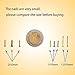 omyzam 8 Different Types of Small Wooden Nails and Self Tapping Screws Combination Toolbox Copper Nail Iron Nail Screws 1600pcs