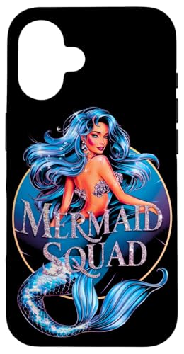 Mermaid Squad - Fiesta de cumpleaños para mujeres, niñas, niños, familia a juego Carcasa para iPhone 16