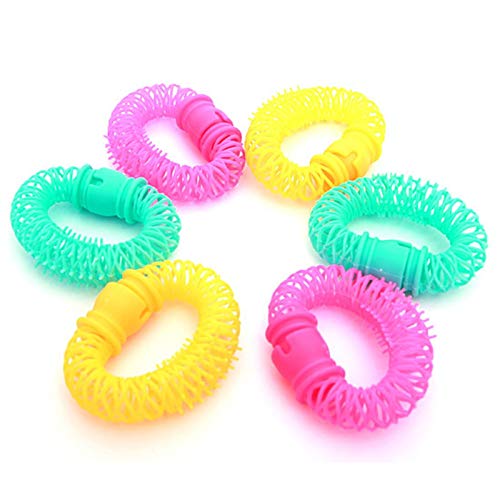 Janmobrian Bigoudis Cheveux,Bigoudis 32pcs Cheveux Styling Donuts à Styler Rouleau Hairdress Plastique Souple Bigoudis Spirale Curls Rouleaux Outils de Bricolage coiffants