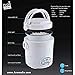 Aroma Housewares (MRC-903D) Mi 3-Cup (Cooked) (1.5-Cup UNCOOKED) Digital Cool Touch Mini Rice Cooker,White