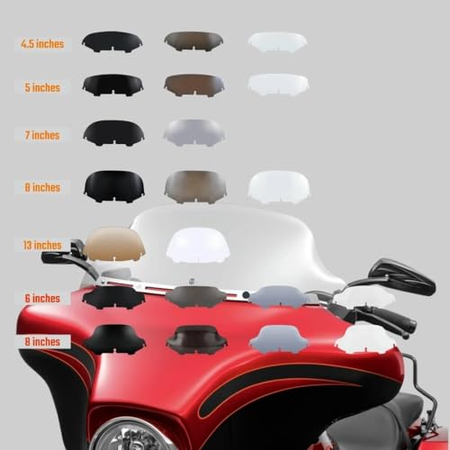 Pare-brise moto FLHX FLHTC en polycarbonate haute résistance pour carénage