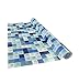 Produktbild Venilia Klebefolie | Brick Bausteine Retro Blau-Grau | 45 cm x 2 m, Stärke 95 | selbstklebende Möbel-Folie, Dekofolie, Tapete, Küchenfolie | PVC ohne Phthalate | Made in EU