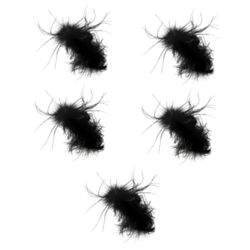 Pince à cheveux élégante avec plume FRCOLOR pour coiffure de mariage (5 pièces)