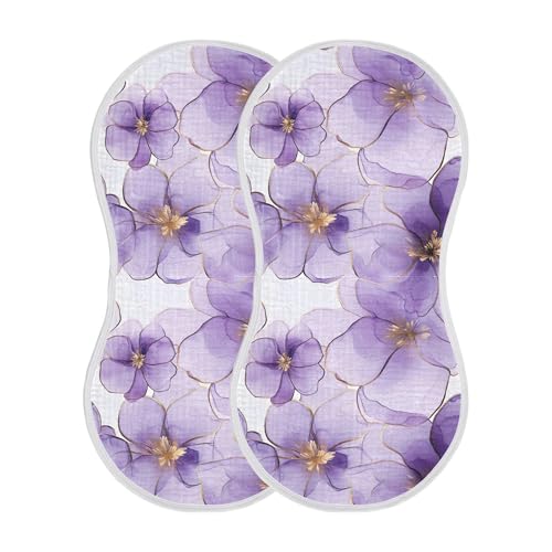 xigua Flowers Baby Burp Cloths for Newborn Boys and Girls 1 Pack, Soft & Absorbent Cotton Baby Burp Cloth, Baby Washcloths, Newborn Towel, Burp Rags2