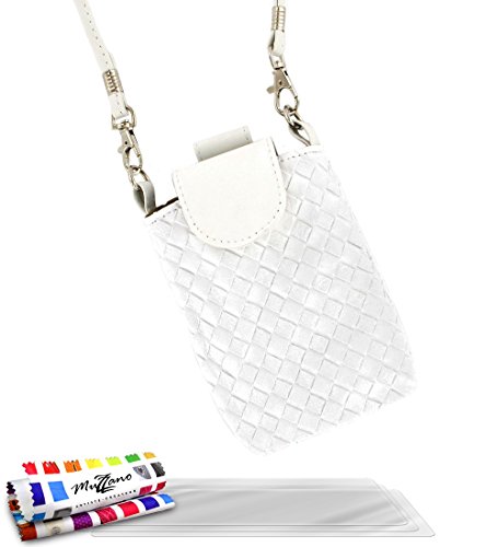 Pochette SAMSUNG GALAXY EXPRESS [CityPoche Premium] [Blanc] de MUZZANO + 3 Films de protection écran 