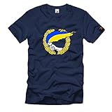  Ucrania antorcha – ukra Jina – Kiev Maidan Espacio – Escudo Emblema nadadores Freedom – Camiseta # 11333 azul oscuro XX-Large