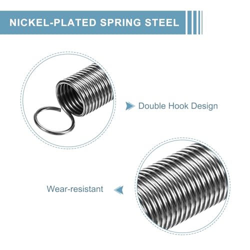 Resortes de tensión extendidos QUARKZMAN para maquinaria industrial, 6 uds. 4