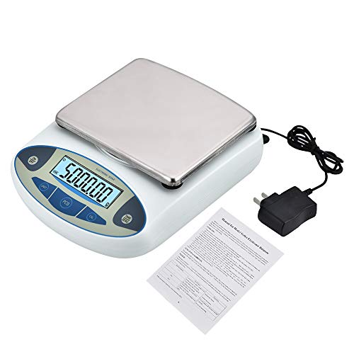 KOOKYOU Lab Analytical Electronic Balance Scale 0.01/5000 Gram Scale Laboratory Balance Digital Kitchen Balance Scale Jewelry Gold Scale Precision Balance
