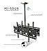 Mount-It Dual TV Ceiling Mount Rotating and Tilting Double TV Ceiling Mount for Samsung, Sony, LG, Sharp,Vizio, Haier, Toshiba, Sharp, Element, 32, 40, 42, 48, 50, 55, 60, 65, 70, 75 Inch TVs,Black