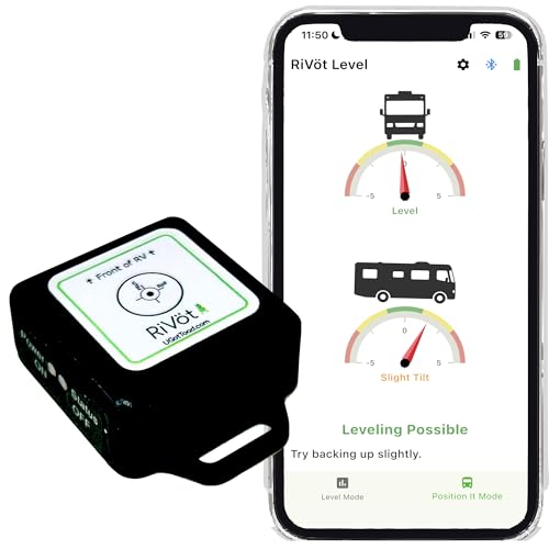 RiVöt Level – RV Leveling System | Bluetooth Smart Level for Trailers & Motorhomes | Fast...