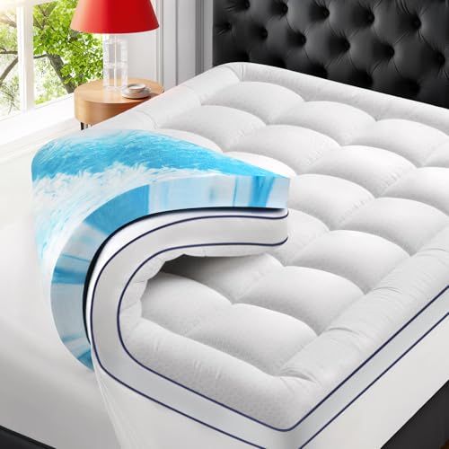 Dual Layer 4" Memory Foam Mattress Topper Queen
