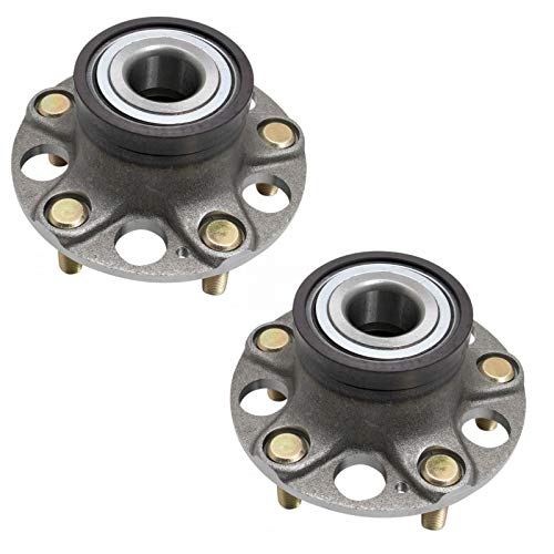 Image of TRQ Rear Driver and Passenger Side Wheel Bearing and Hub Assembly Set 2 Piece Compatible with 2011-2016 Honda CR-Z
