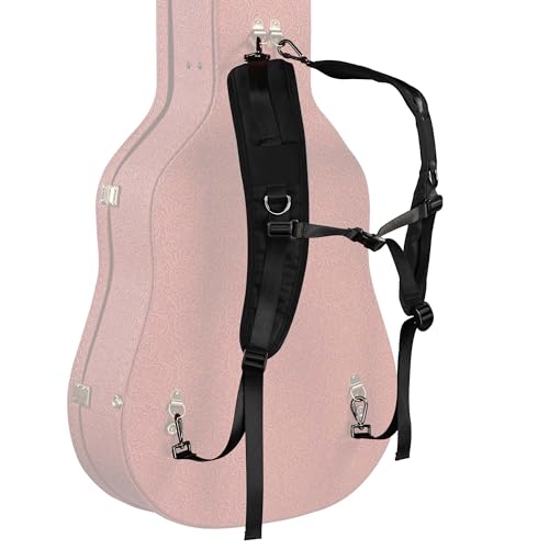 AW Universal Guitar Case Backpack Strap Padded Shoulder Strap with Adjustable Sternum Strap
