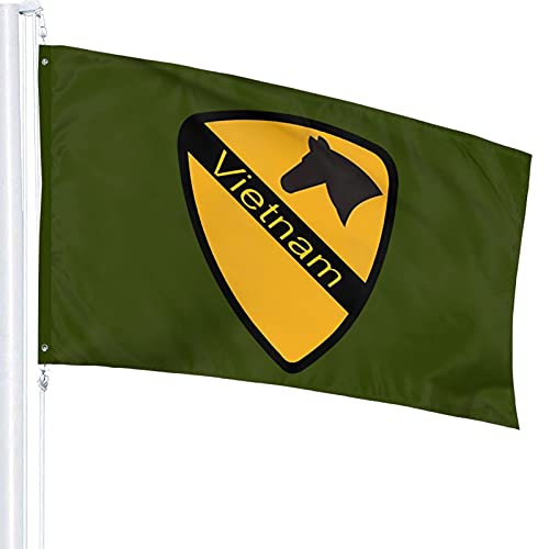 Us Army 1st Cavalry Division Vietnam Garden Flag Outdoor Decor Banner Home House Flags 3 X 5 Ft