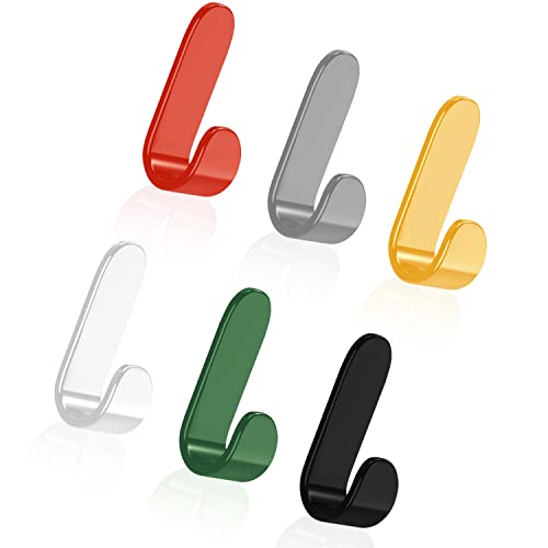 24 Pcs Plastic Adhesive Hooks, Self Adhesive Wall Hooks, For Hang Up Towel Bath Towel Jackets Utility Wall Hooks Etc, Wall Hangers Door Hooks Multicolor. #TOP5