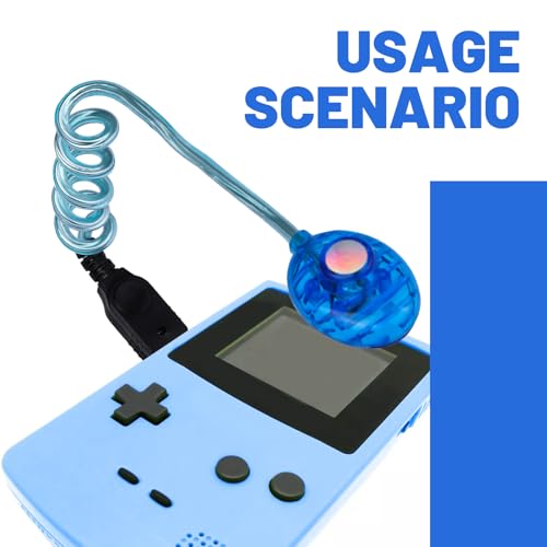 Image of HNYYZL Worm Light Backlight Flexible Illumination LED Lamps for GBA Console WormLight (1 Pcs GBA Blue)