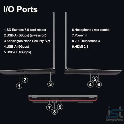 Image of Lenovo ThinkPad P16 Mobile Workstation Laptop (16 inch UHD+ 4K+, NVIDIA RTX 3500 Ada 12GB, Intel Core i7-14700HX, 64GB DDR5, 2TB SSD) for Engineer, Designer, Architect, Fingerprint, IST Hub, Win 11 Pro