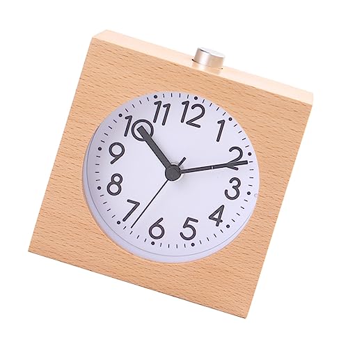 Zerodeko Reloj Despertador Silencioso De Haya Natural Repetición Oficina Dormitorio