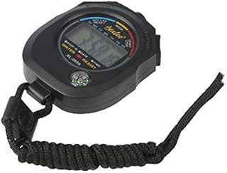 Professional Stopwatch Timer,1pc Stopwatch Hand Held LCD Chronograph with Date,Time and Compass,Waterproof Handheld Swimming Stopwatch for Timing Competitive and Recreational Swimmers in The Pool