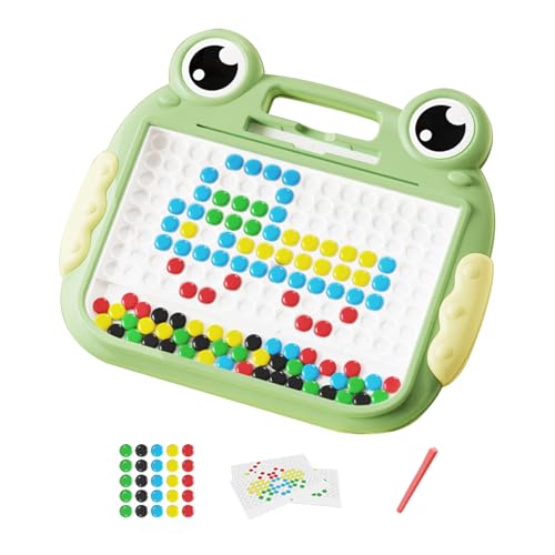 Mesa de dibujo magnético - tablero doodle, tablero | Mesa de dibujo para perlas de imán rana, juguete educativo en edad preescolar para niñas para aprender las habilidades motoras creatividad de