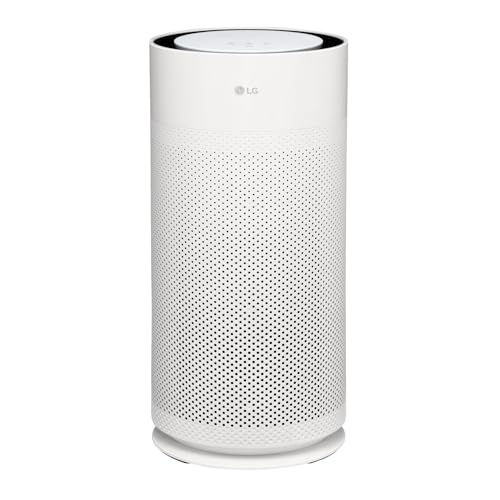 LG PuriCare™ AeroHit Smart Air Purifier for Large Rooms Up to 1000 Sq Ft, True HEPA Filter with 360° Airflow, PM 1.0 Sensor & LED Air Quality Monitor, Ultra-Quiet Wi-Fi Air Cleaner with LG ThinQ