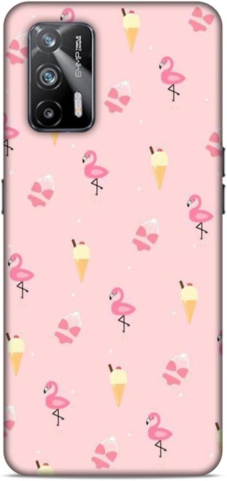 LETAPS® Printed Mobile Back Hard Case Cover for Realme X7 Max 5G / Realme GT Neo Flash/Realme GT Neo | Cute Pattern, Tiny Art, Ice Cream Love-2606