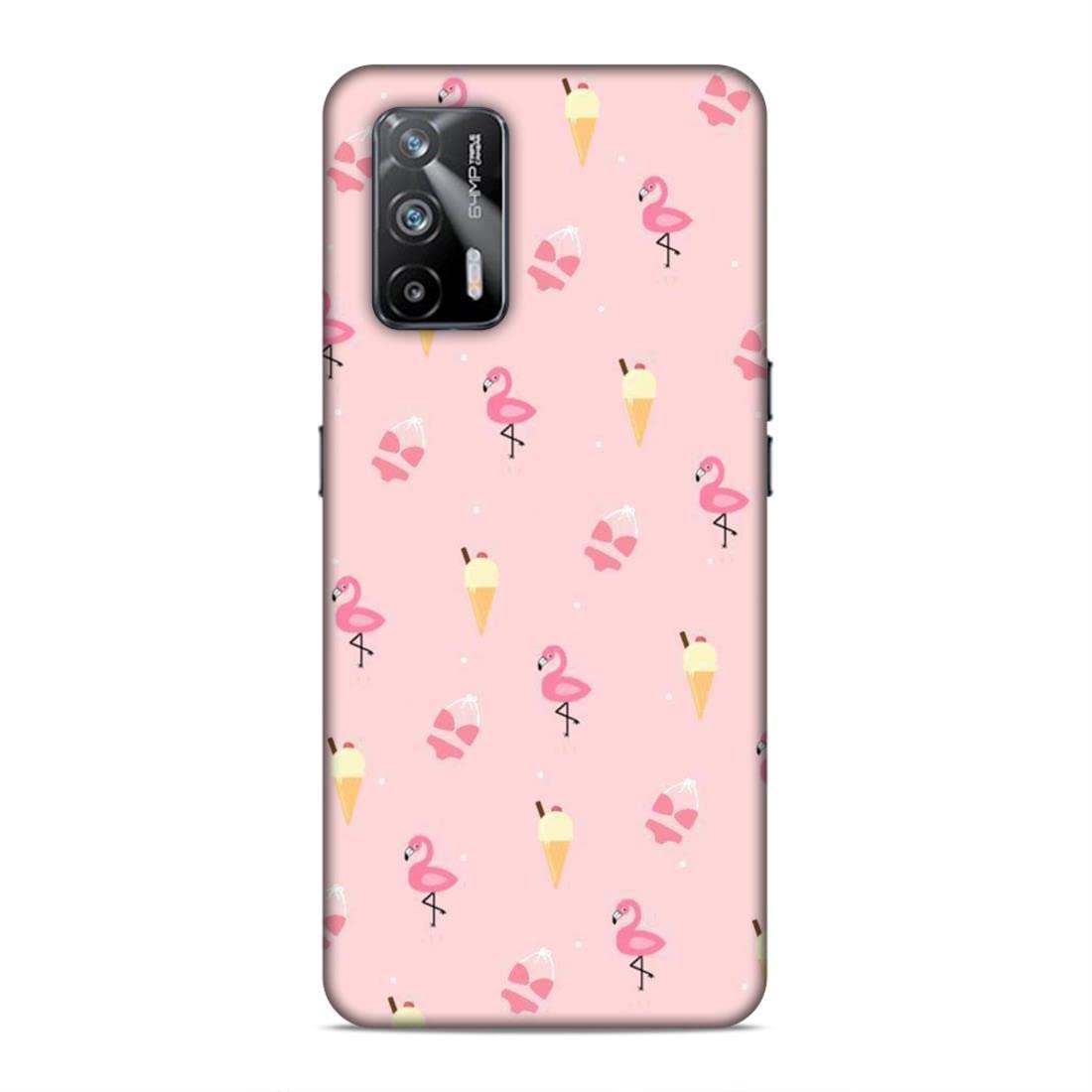 LETAPS® Printed Mobile Back Hard Case Cover for Realme X7 Max 5G / Realme GT Neo Flash/Realme GT Neo | Cute Pattern, Tiny Art, Ice Cream Love-2606
