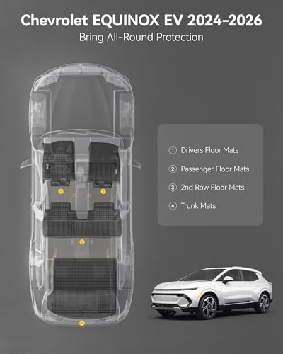Image of 3W Floor Mats & Cargo Liner Fit for 2024-2026 Chevy Equinox EV (Non Fuel)