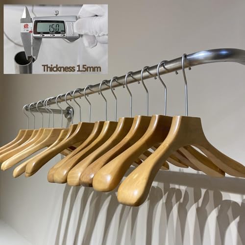 Perchero de pared de acero inoxidable con elegante acabado plateado para colgar ropa 7