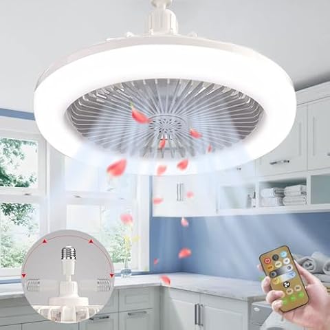 Ventilateur de Plafond Anyingkai E27 Cover
