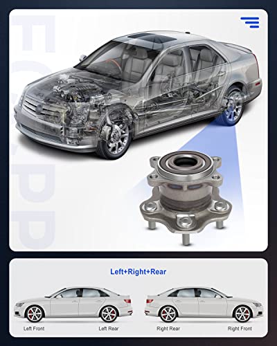 Eccpp Wheel Hub Bearing Assembly Rear 512388 Fit 2007-2016 Nissan Altima/Altima Coupe Maxima Pathfinder Infiniti Qx60 Jx35 5 Lugs W/Abs Left Or Right Wheel Hubs 2 Pcs #TOP1